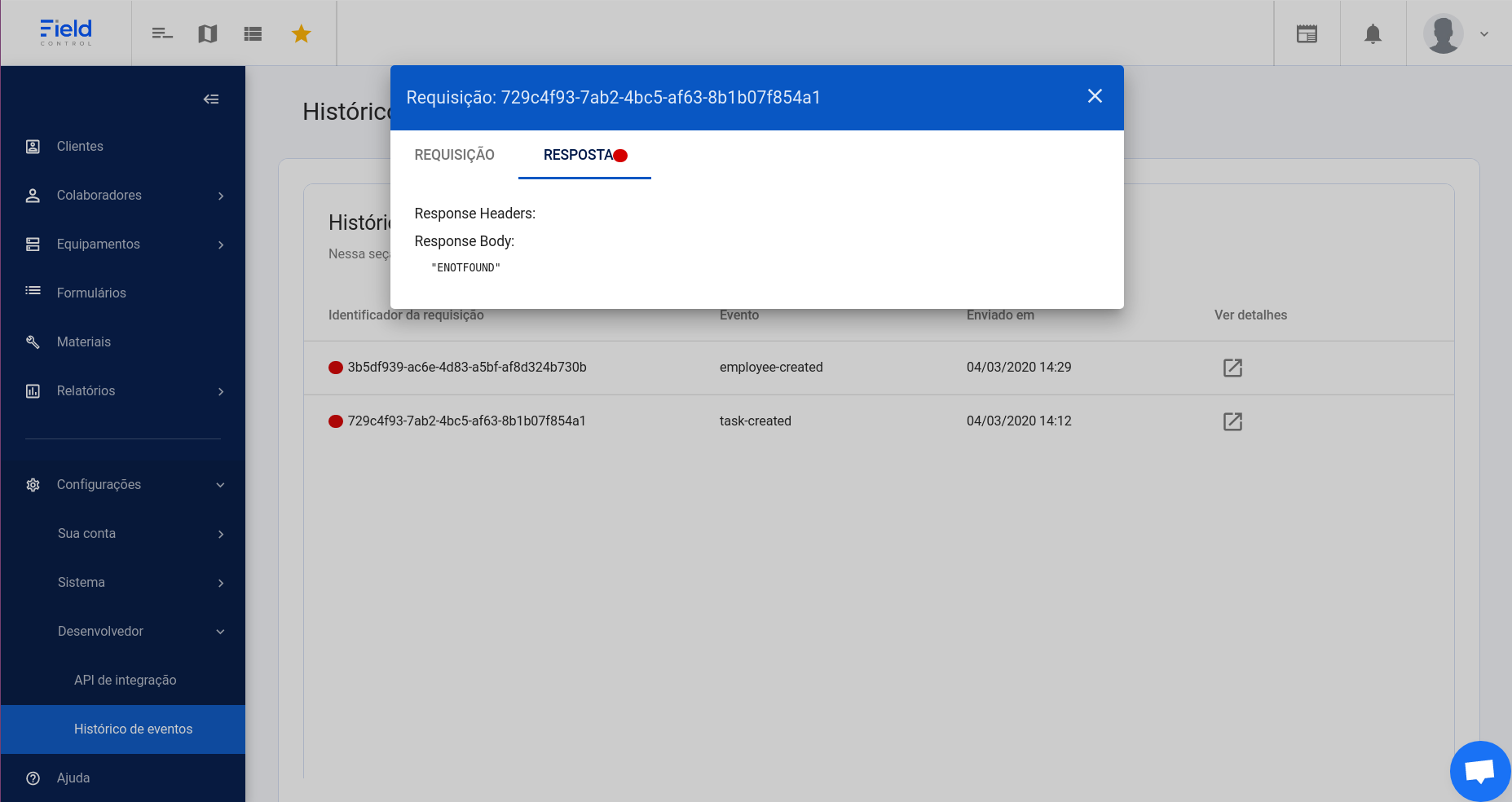 Response details